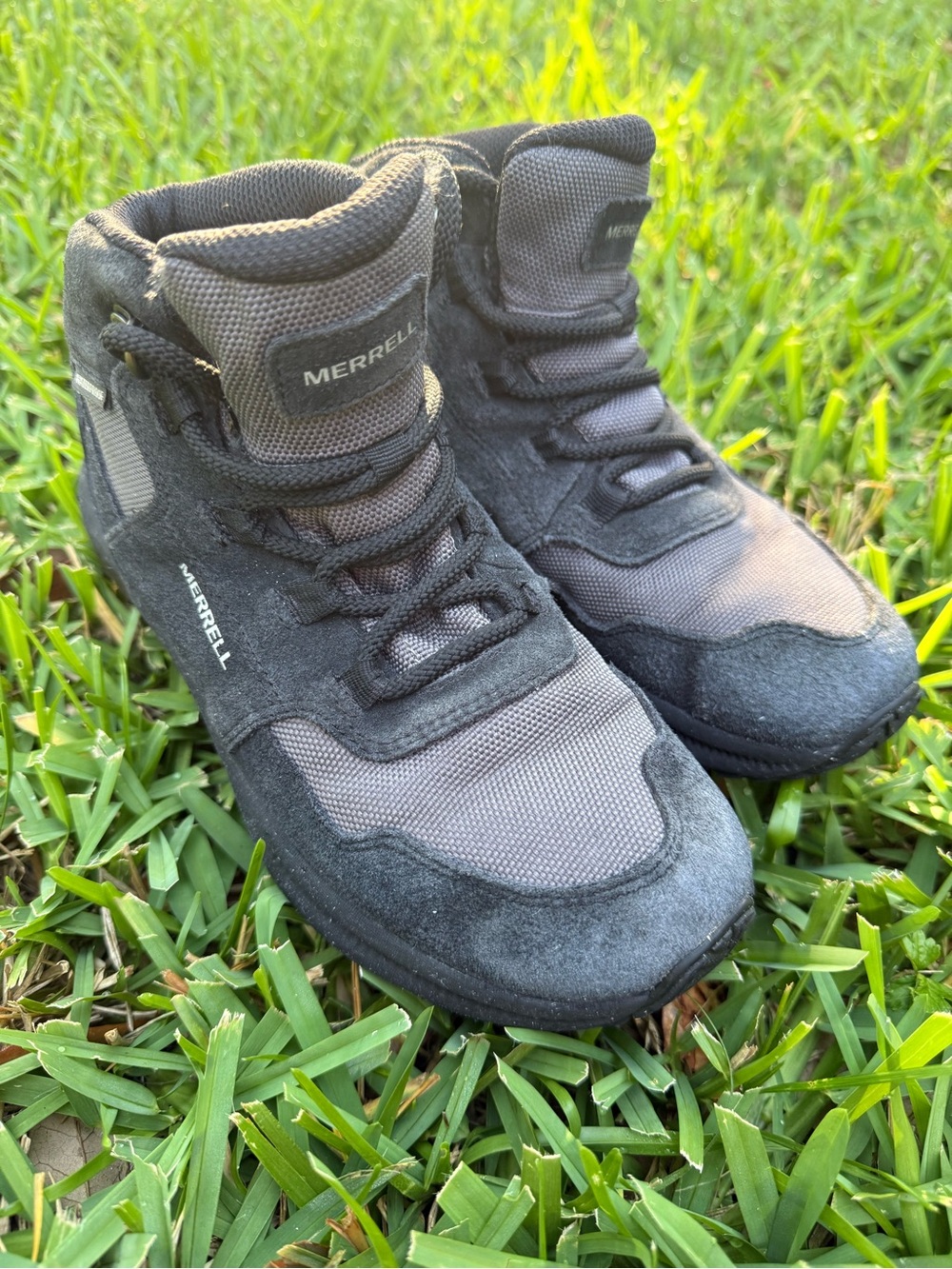 Merrell Kids Ontario 85 Waterproof Boots Size 3.5 youth Outdoor Trail Shoes Hike